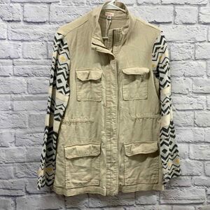 Pixley‎ Stitchfix Malan Cargo Jacket Linen Aztec size Medium